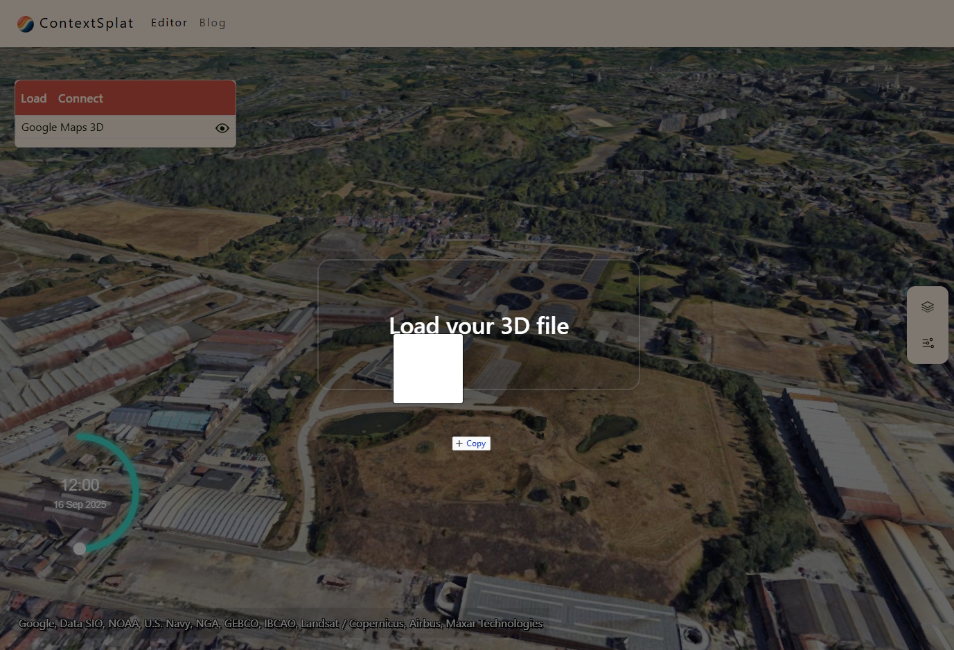Drop area screenshot placeholder