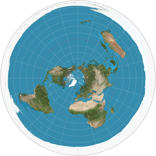 azymuthal equidistant projection