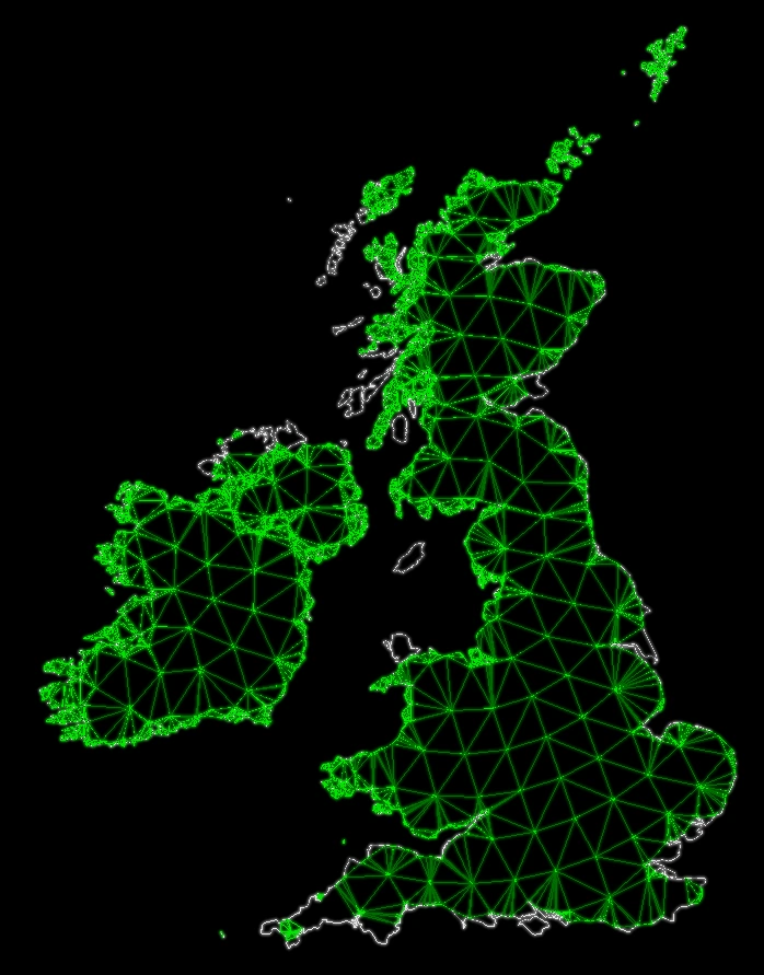 azymuthal equidistant projection
